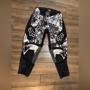 Fox Racing 180 Men's Motocross Pants Size 36 Black/White (Please look at the Pic